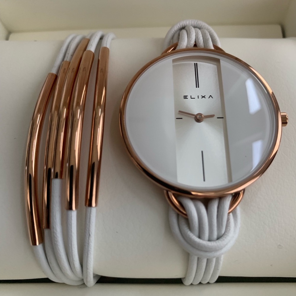 NWT Elixa Women Watch with Matching Bracelet
